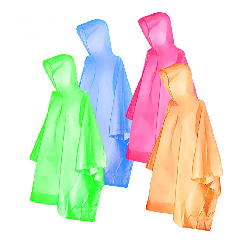 Poncho descartável impermeável para casaco de chuva