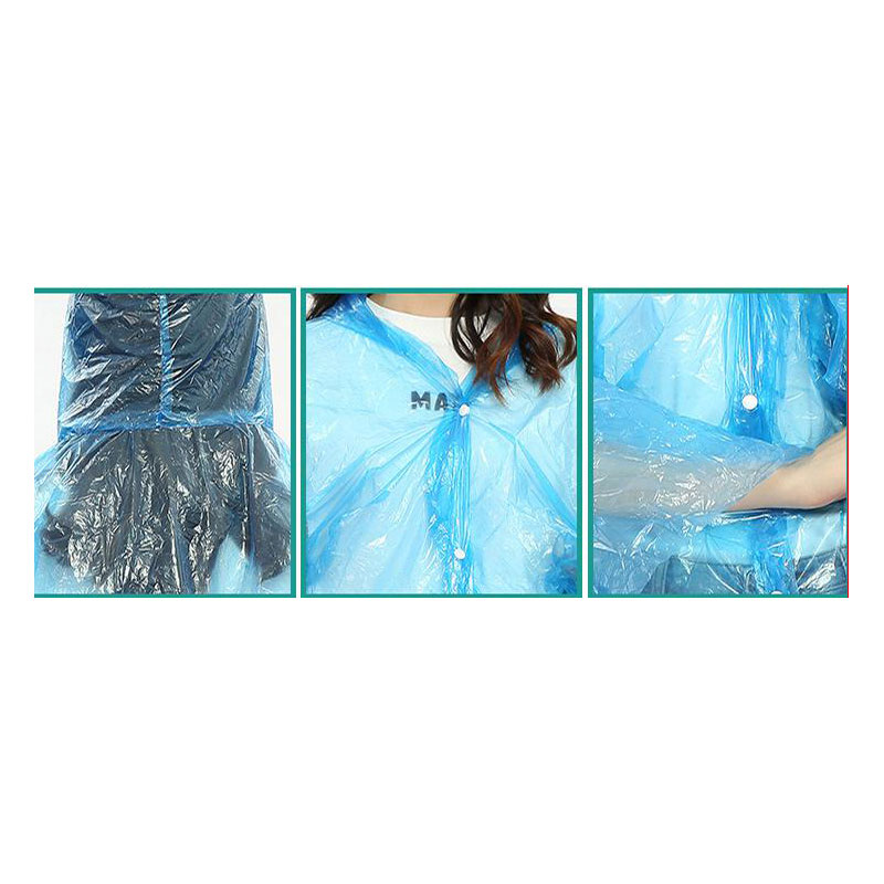 Suya davamlı birdəfəlik yağış palto poncho - 3