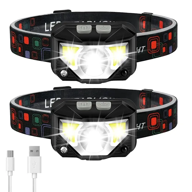 Waterproof Motion Sensor Ultra-Light LED Rechargeable Headlight