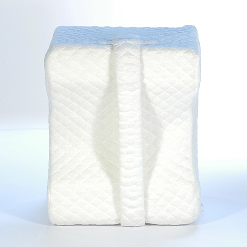 Almohada de rodilla ergonómica de espuma viscoelástica con diseño contorneado