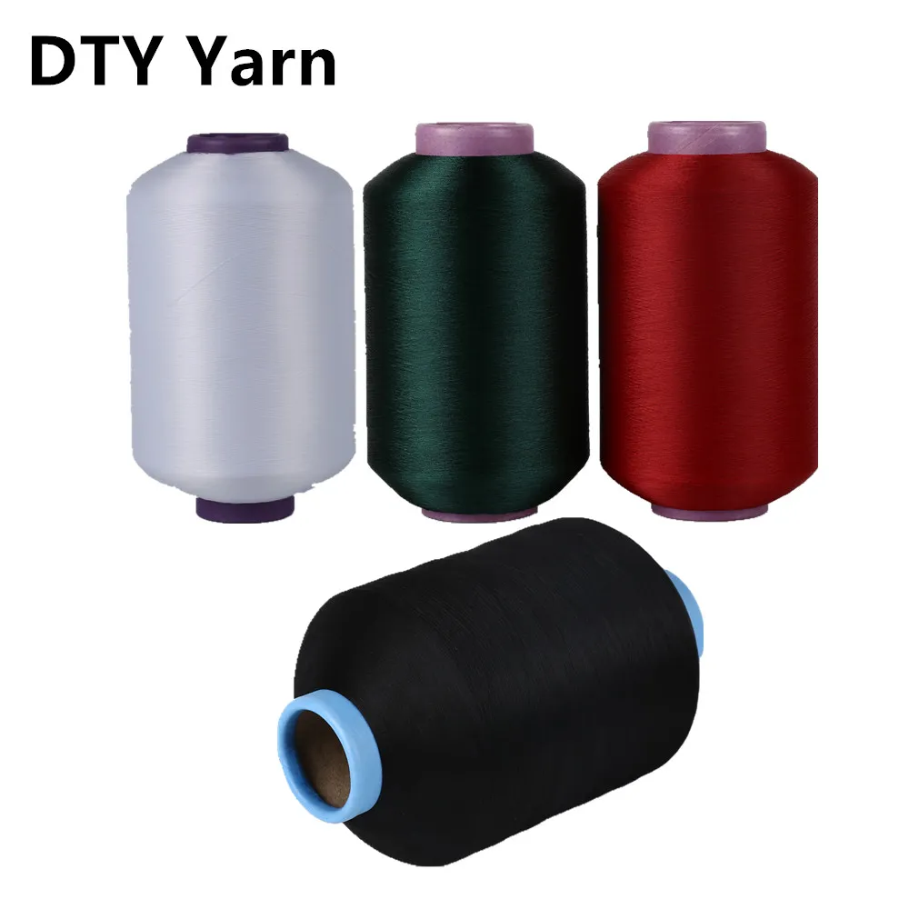 Twisted 120TPM AA grade 50D 75D dty polyester yarn price