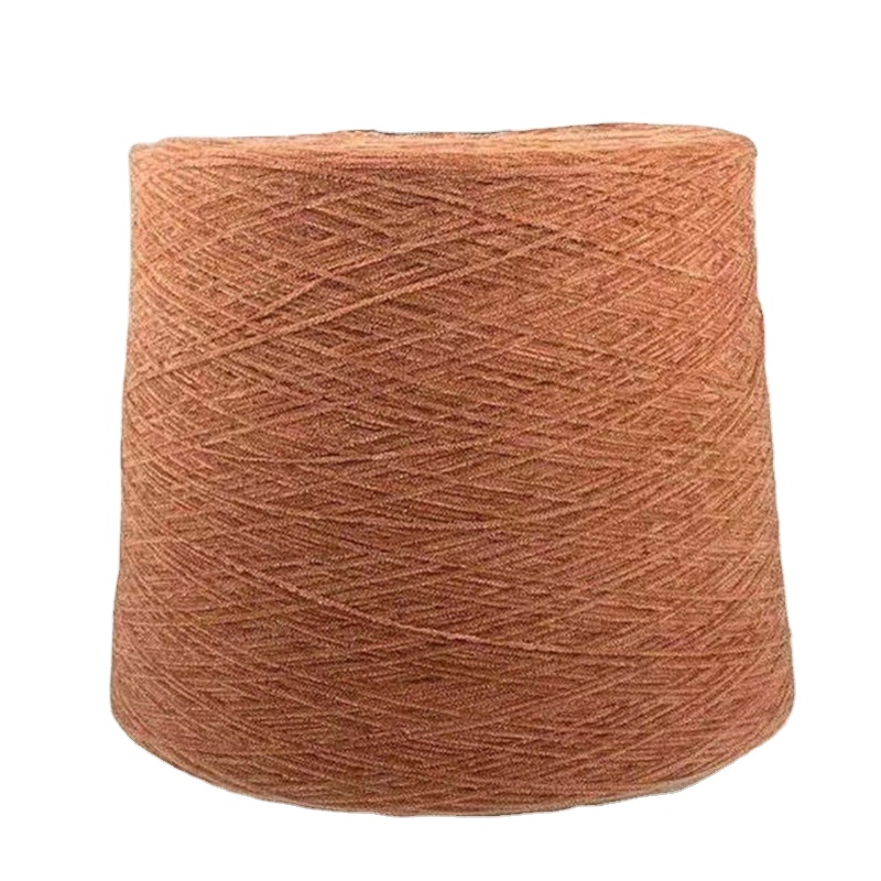 Красочная веганская полиэфирная пряжа 18NM оптом для вязания коврового свитера