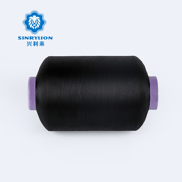 Dope Dyed Black Polyester Twisted Yarn - 0 