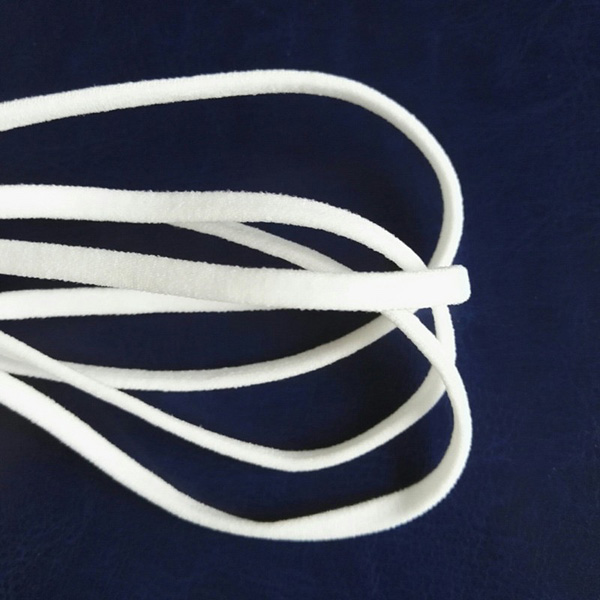 Manufacturer white flat elastic 5mm rubber band for medical masks