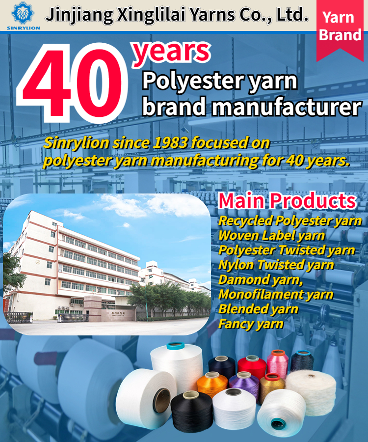 Polyester dty recycled cotton yarn company 