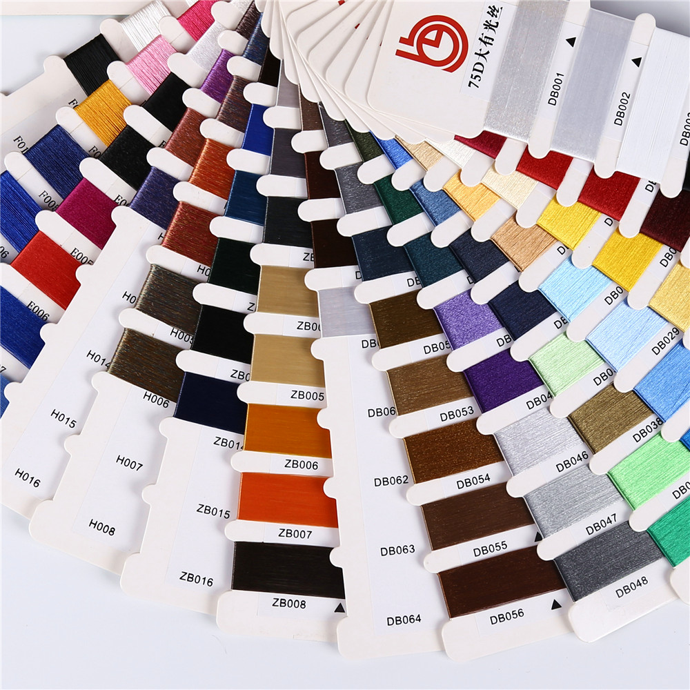 Dope dyed polyester yarn color card