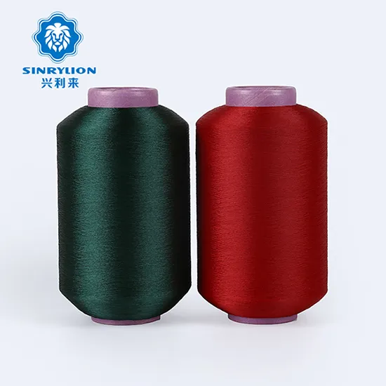 Dope Dyed Polyester Filament Yarn Colors Twisted Polyester Yarn Manufacturer