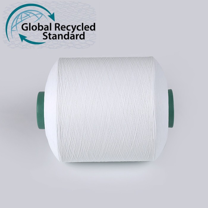 Supplier Eco Friendly feature 100% Polyester Material and AA GRADE Evenness recycle polyester yarn FDY 50D/600TPMZ recycled PTY yarn - 0 