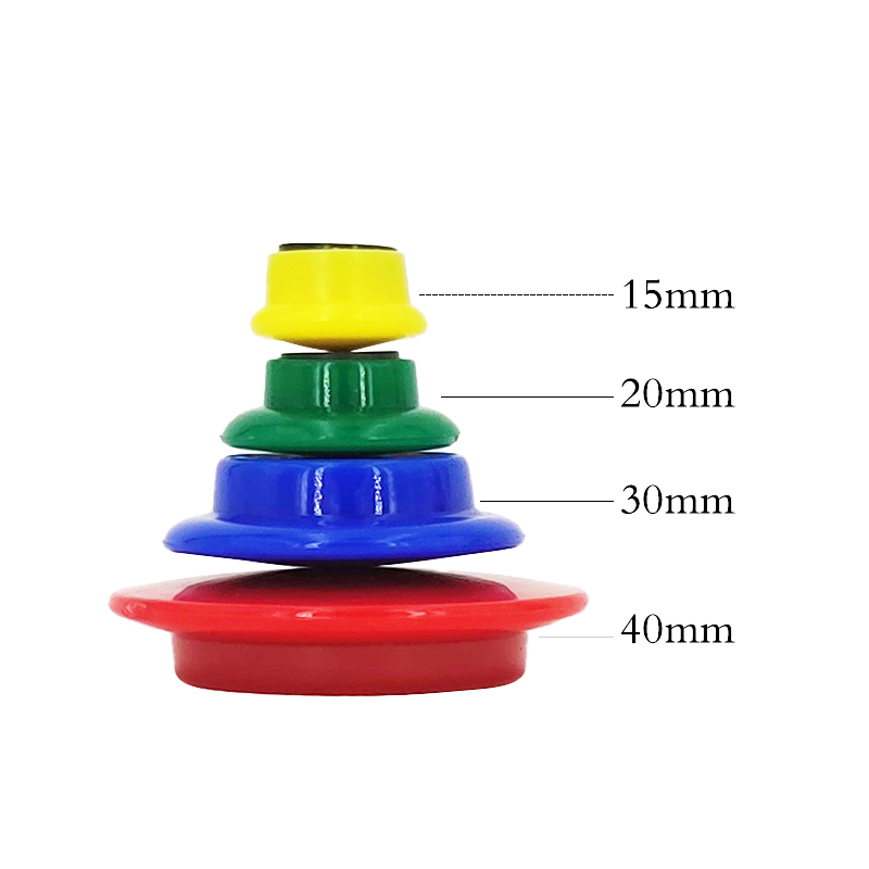 15mm Round Solid Color Magnet - 5 