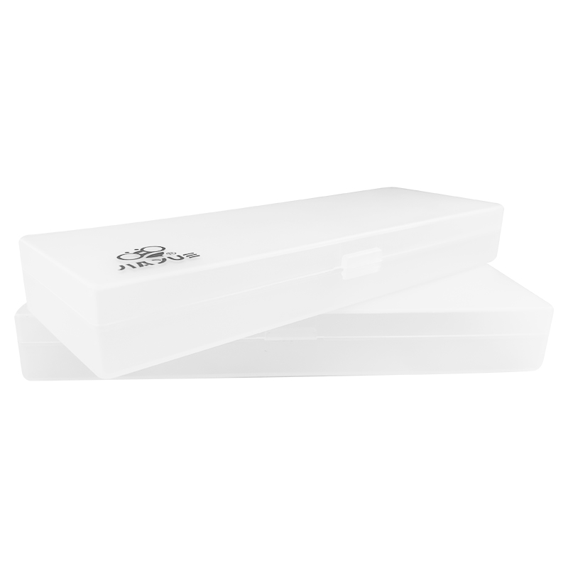 Concise White Plastic Pen Case - 1
