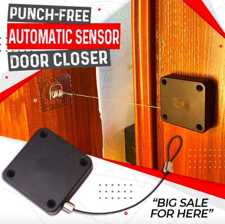 Automatic Sensor Punch-free Door Closer for Home Office family use