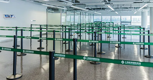 Must-have for shopping mall banks, Retractable Belt Barrier