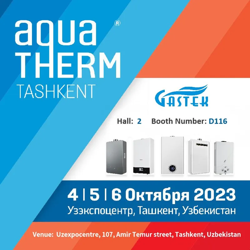 ZHONGSHAN GASTEK HOME APPLIANCE COMPANY LIMITED presenterà innovativi scaldacqua e caldaie a gas alla fiera di Tashkent