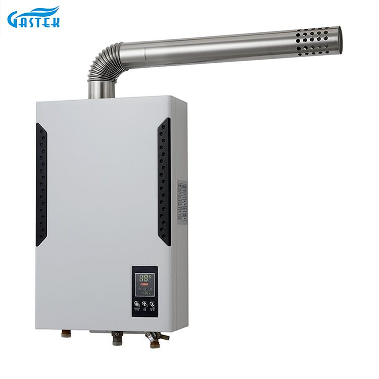 Balanseng Uri ng Touch Screen Turbo Hot Shower LPG Boiler Forced Exhaust Gas Water Heater