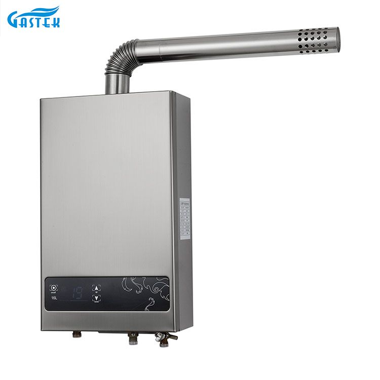 China Manufacturer Wholesales Forced Type Touch Screen Turbo Compact Size Gas Water Heater.