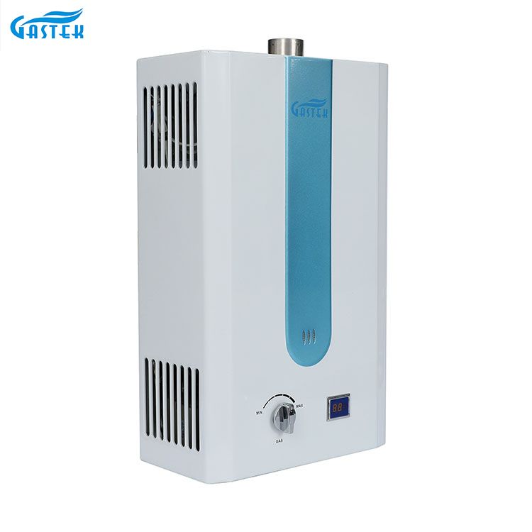Kínai OEM gyári nagykereskedelmi háztartási gép kazán füstcső típusa falra szerelhető zuhany LPG földgáz gejzír CE jóváhagyással zuhanyozáshoz