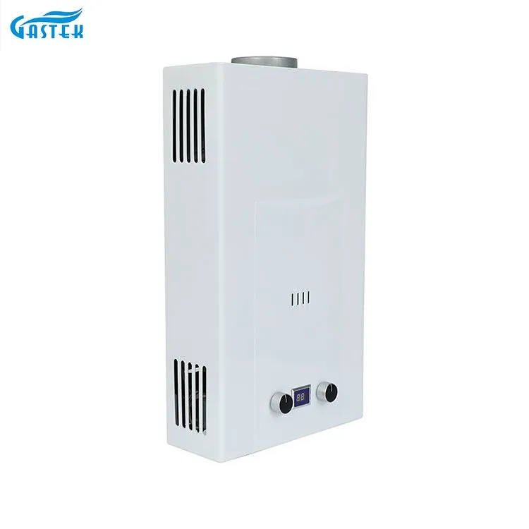 Røykrør Type God kvalitet 6L 8L 10L 12L 16L 18L 20L Tankless Instant LPG Varmtvannsdusj Gass Geyser