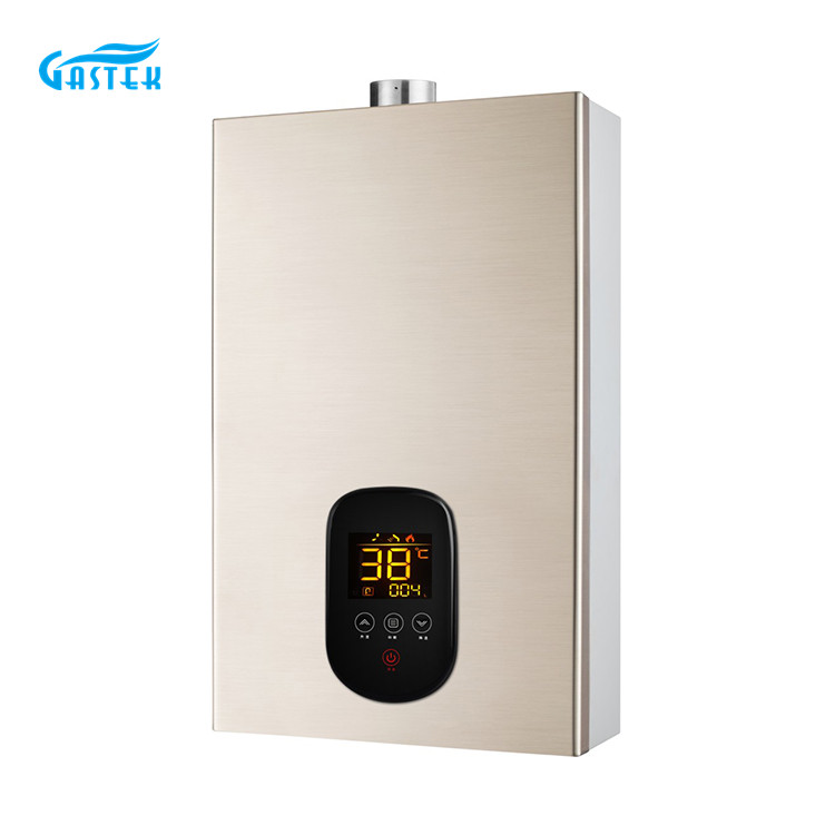 लगातार तापमान पंखा मजबूर प्रकार गैस वॉटर हीटर