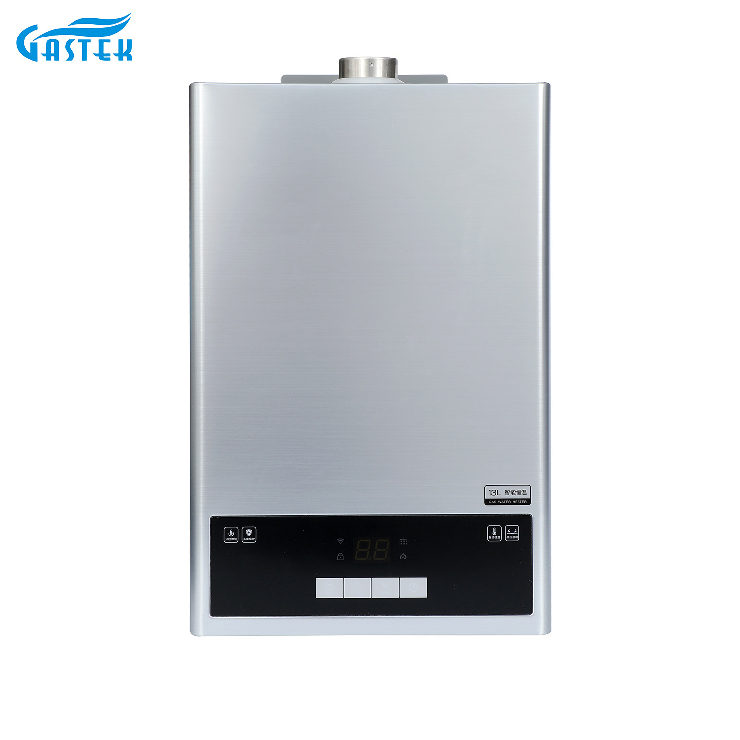 Constant Temperature LCD Panel Display Balanced Type Gas Water Heater with Turbo