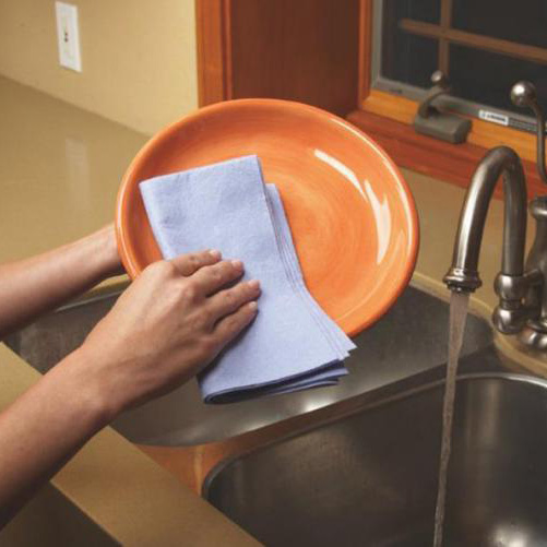 Pano de limpeza para cozinha de microfibra para uso doméstico