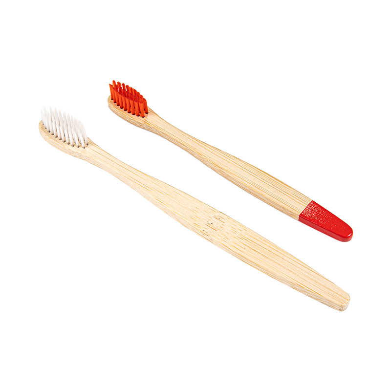 Fargerik tannbørste av bambus - 1