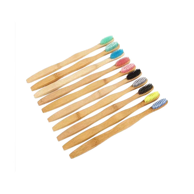 Kleurrijke bamboe tandenborstel - 2 