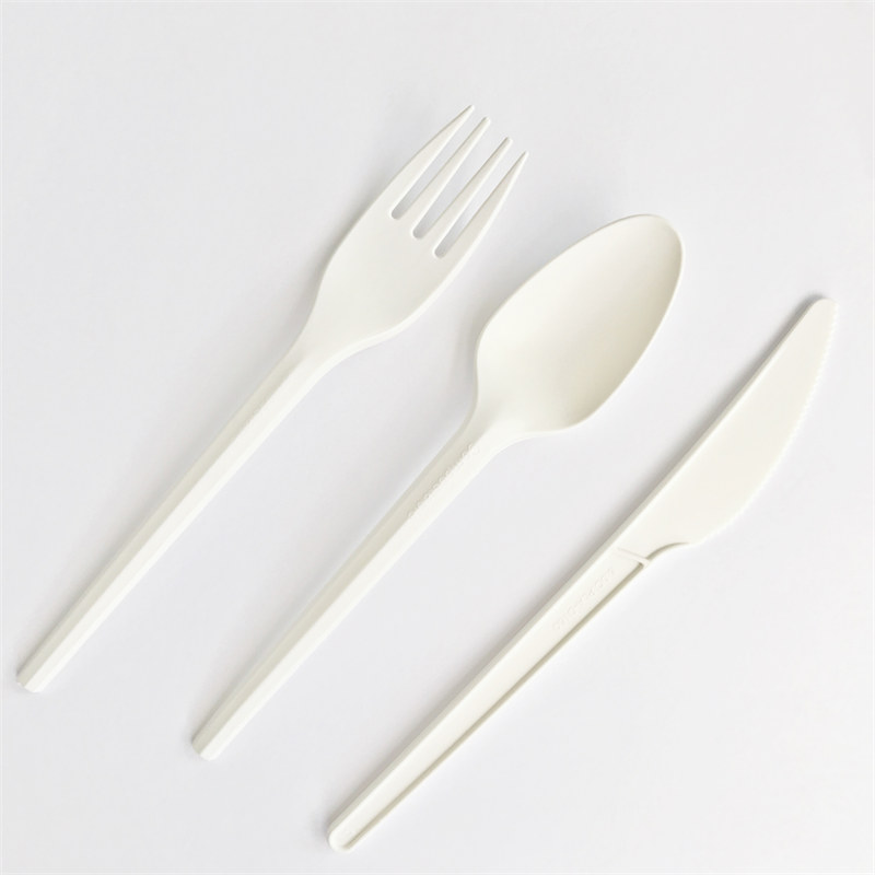 100% Biodegradable 7 inch CPLA Cutlery Set 3in 1