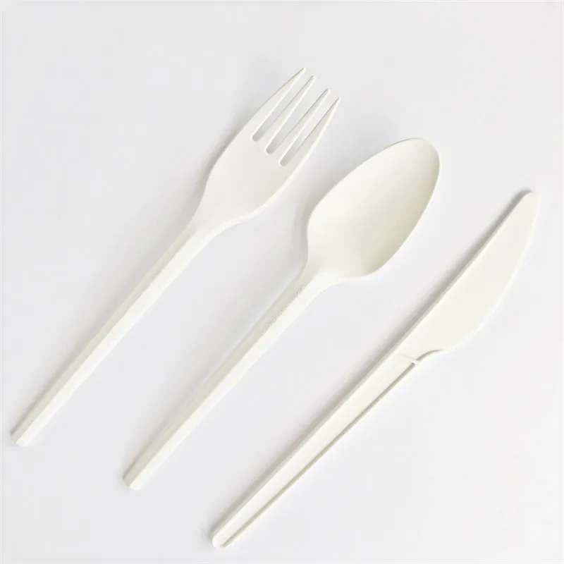 100% Biodegradable 7 inch CPLA Cutlery Set 3in 1