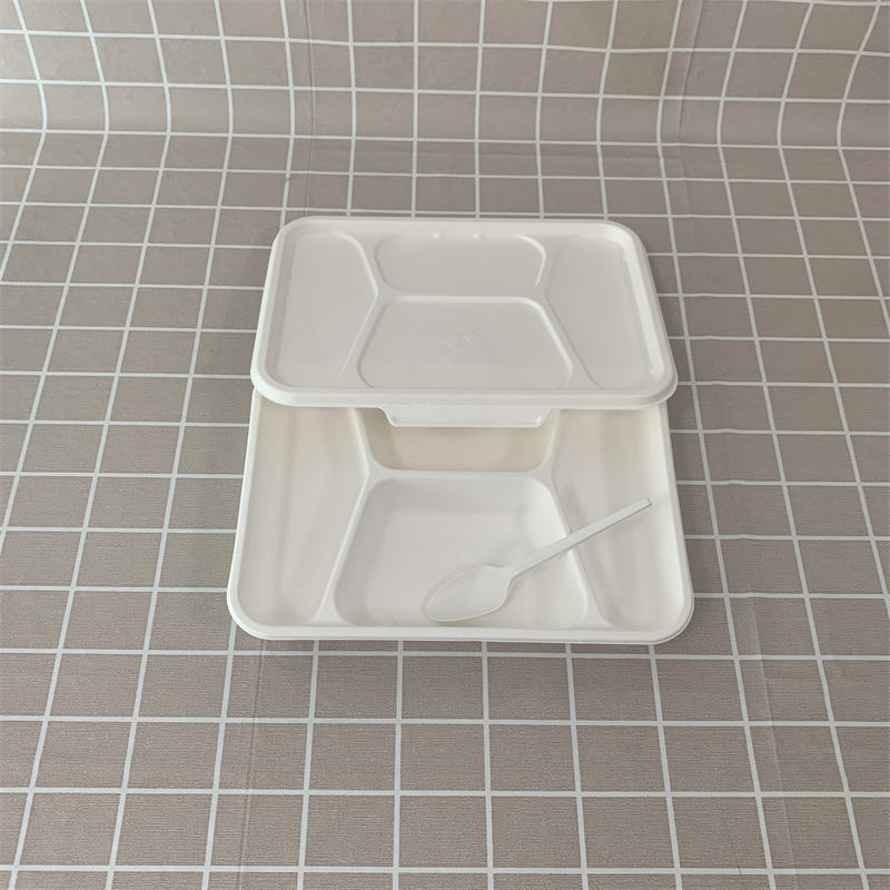 paper pulp 4 compartment tray