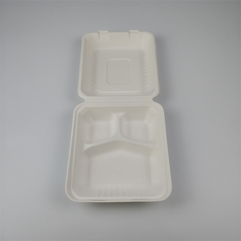 Biodegradable 8inch Food Clamshell Box