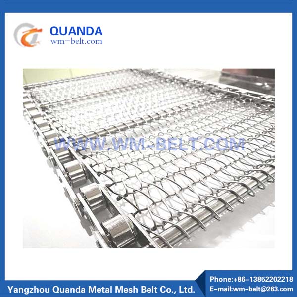 Assembly line chain conveyor belt