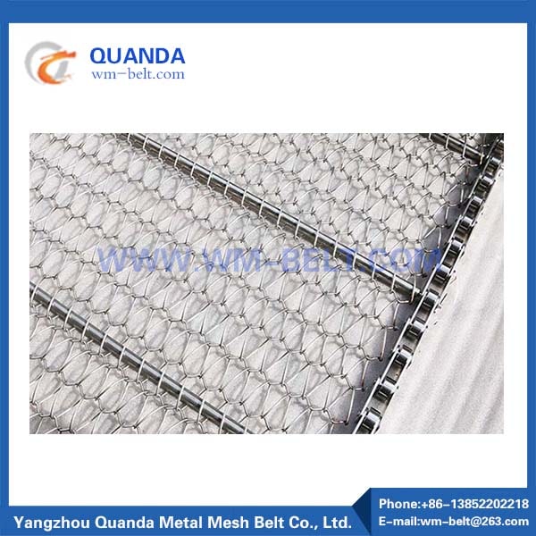 Conveyor chain diamond mesh belt