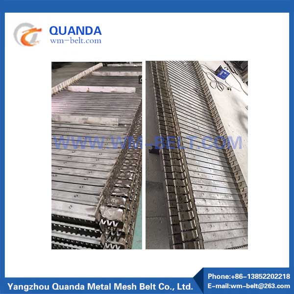 Dry ash conveyor mesh belt