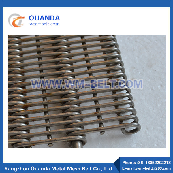 Metal conveyor mesh belt