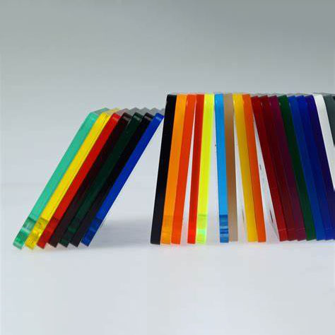 Feuille acrylique moulée en couleur pour la création de caractères lumineux