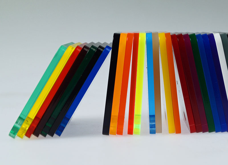 Rene råmaterialer Farveekstruderet akrylplade