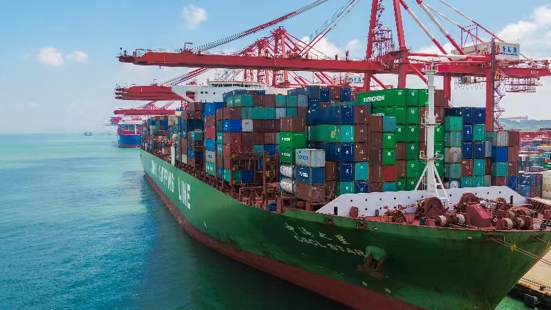 Kinas portboksvolum øker 4,8 pcs. til 150 millioner TEU i første halvår