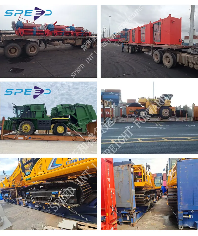 What kind of machinery is typically used to transport Out of Gauge Containers?