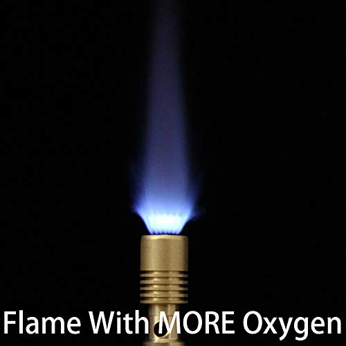 Upright Flame Torch Brass Bunsen Burner - 6 