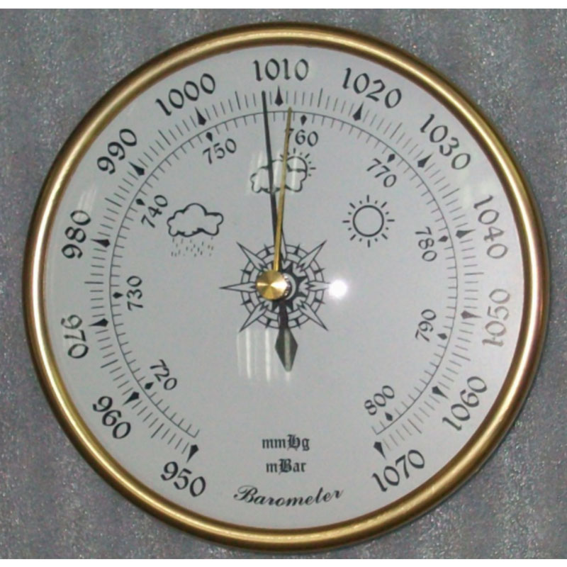 Βαρόμετρο ρολογιού πλαστικού 128 mm - 1