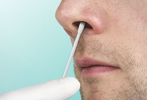 So weit muss ein Tupfer während des Coronavirus-Tests in Ihre Nasenhöhle gelangen