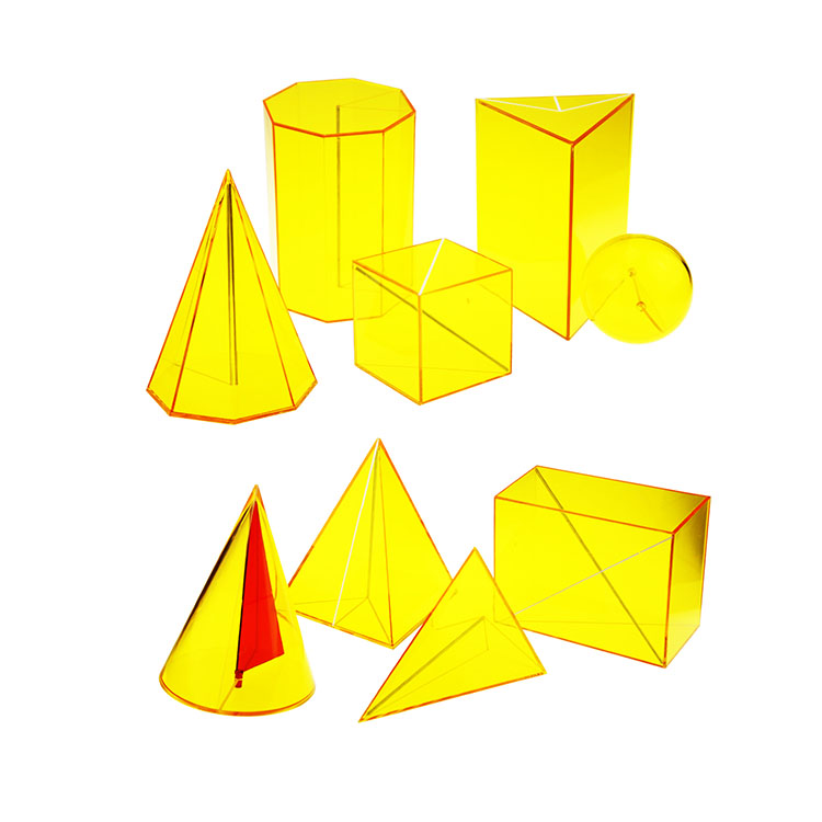 Model Solid Bentuk Geometri 3d
