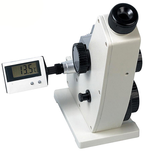 Abbe-refractometer met digitale thermometer