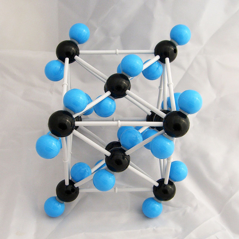 Karbon dioksid CO2 molekulyar kristal modeli - 1