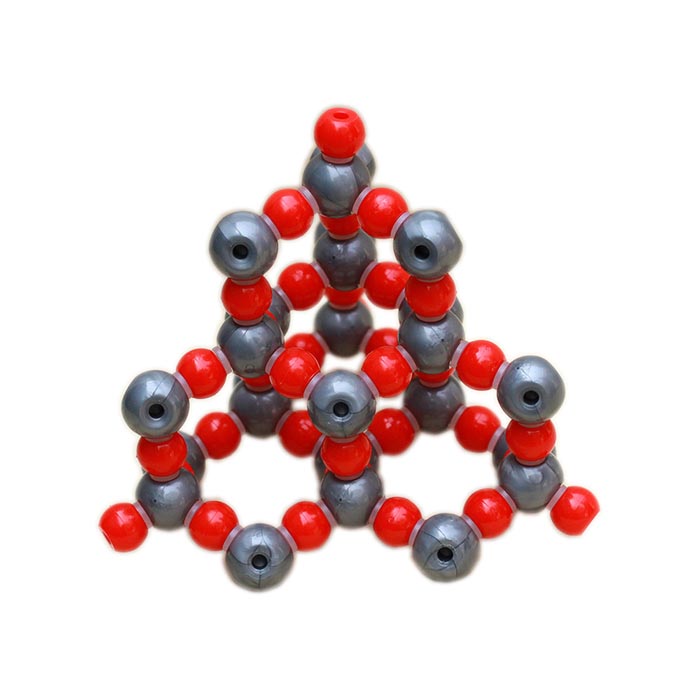 Cu kobber molekylær struktur modell