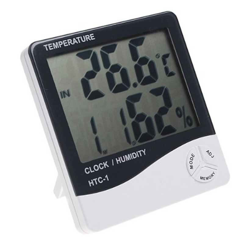 Rəqəmsal LCD Termometr Higrometri - 0