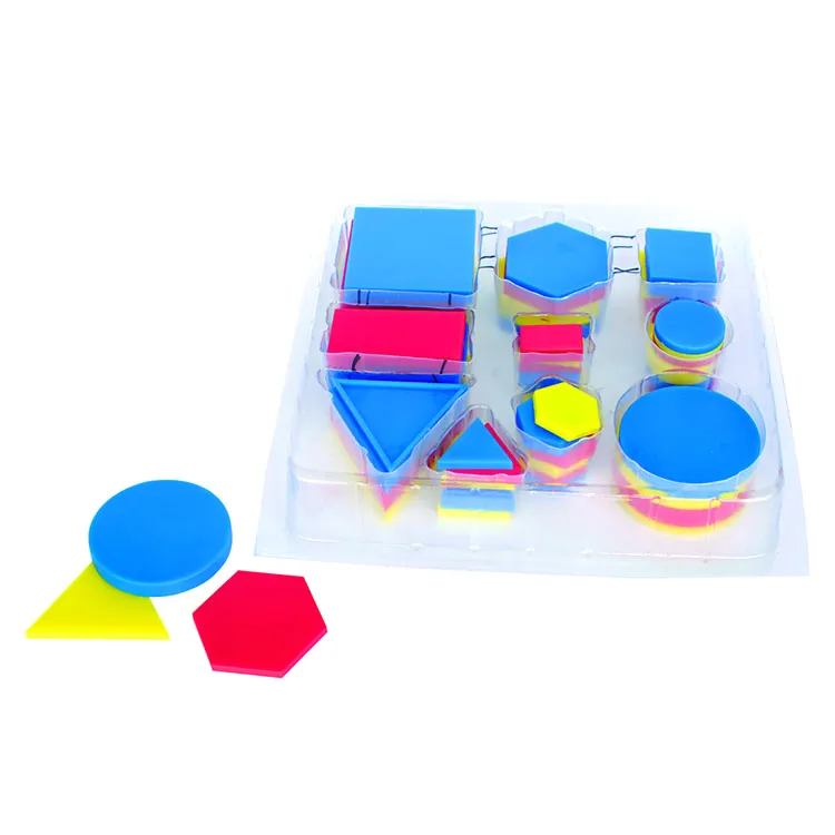 Educational Attribute Blocks Desk Set