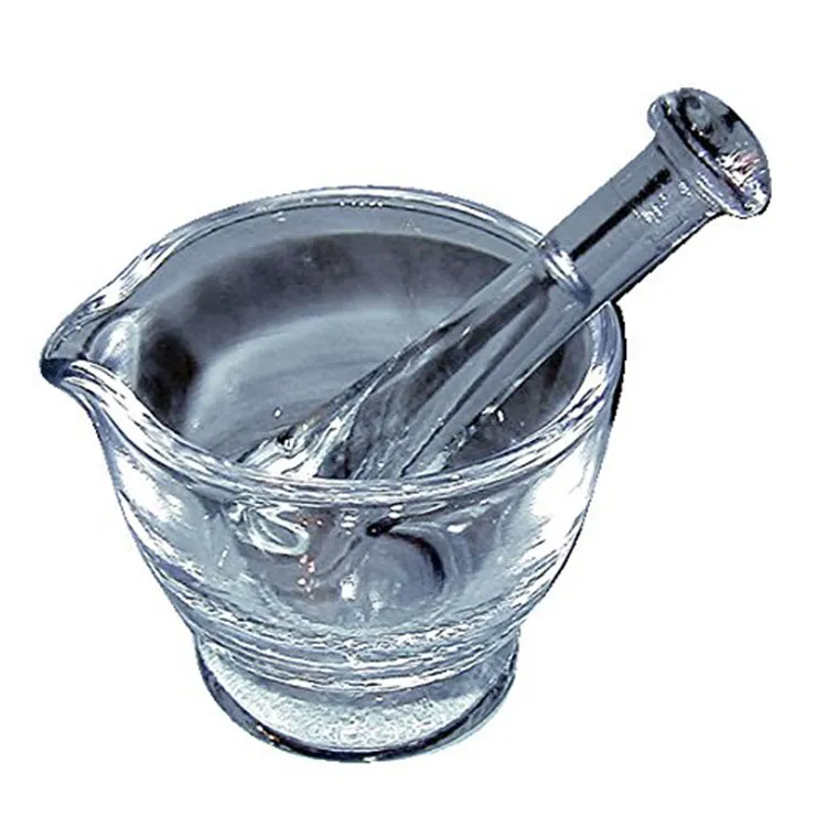 Glass Mortar Na May Pestle