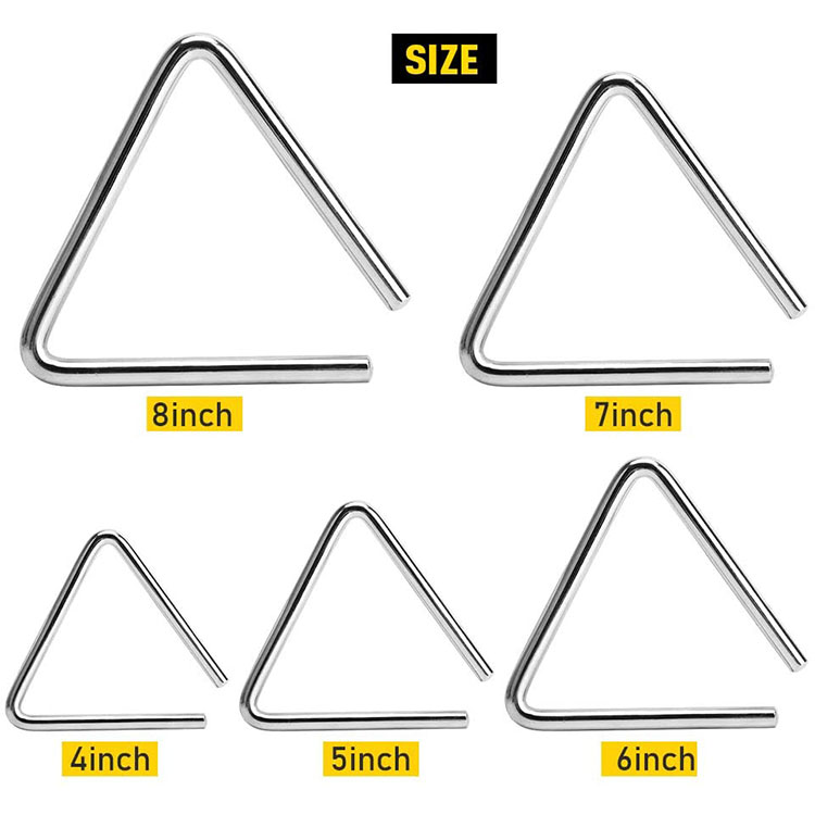 Hand Percussion Instrument Triangles - 4 