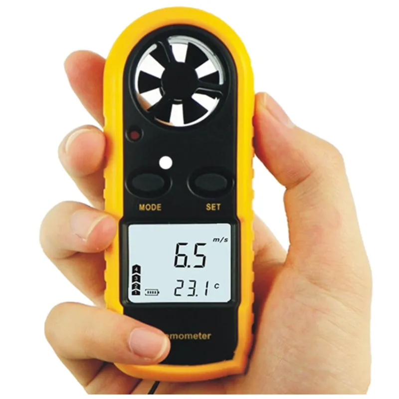 Handheld digitale temperatuuranemometer